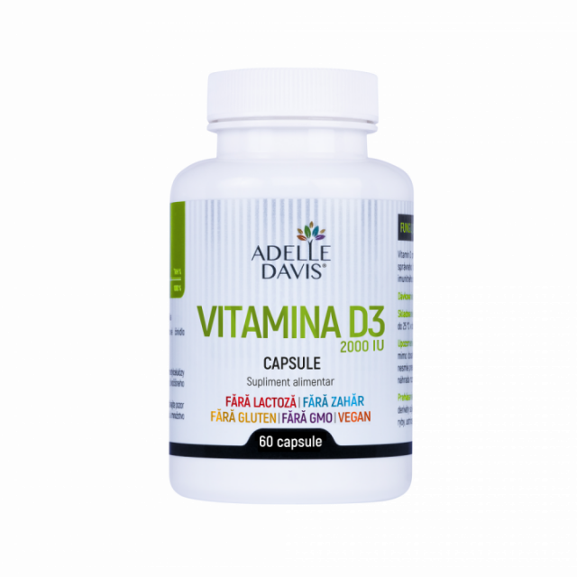 Vitamina D3, 60 capsule